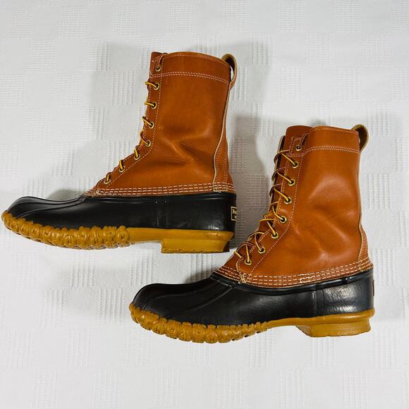 Bean Mens 9 Maine Hunting Boots 10" Leather Upper L.L. Bean - Picture 7 of 12